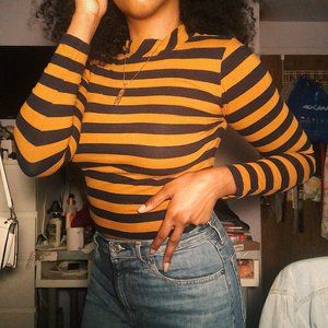 Forever 21 Striped Crop Top
